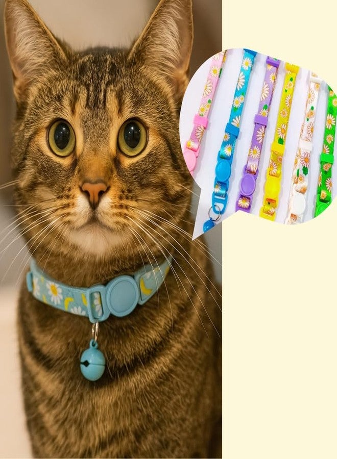 KittuPet Designer Printed Cat Collar | Nylon Material with Bell & Safety Buckle for Kitten - Image 5